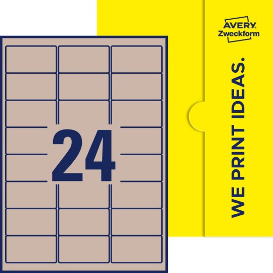 24 stk. etiketter per ark