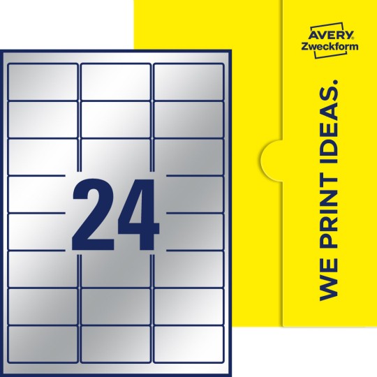 24 stk. etiketter per ark