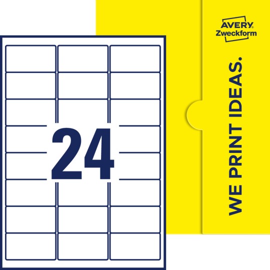 24 stk. etiketter per ark