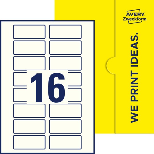 16 stk. etiketter per ark