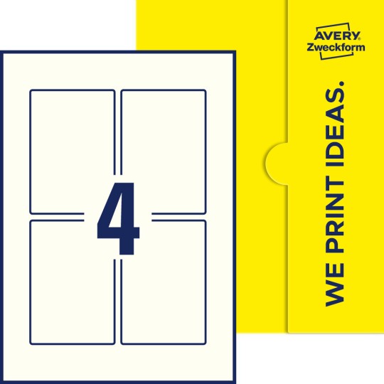 4 stk. etiketter per ark