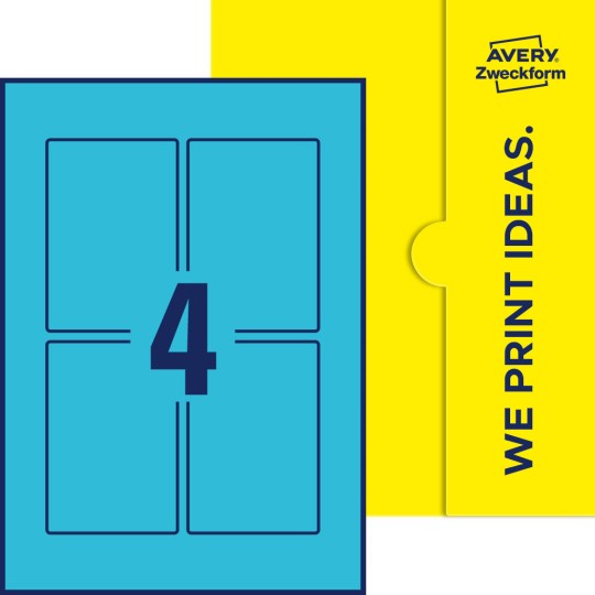 4 stk. etiketter per ark