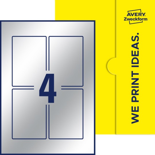 4 stk. etiketter per ark