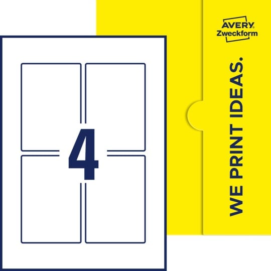 4 stk. etiketter per ark