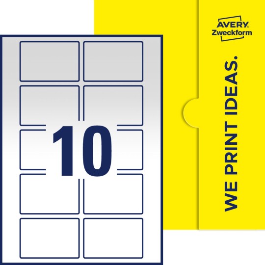 10 stk. etiketter per ark