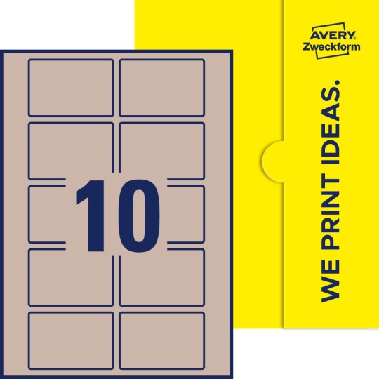 10 stk. etiketter per ark