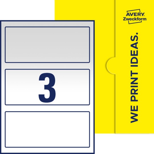 3 stk. etiketter per ark