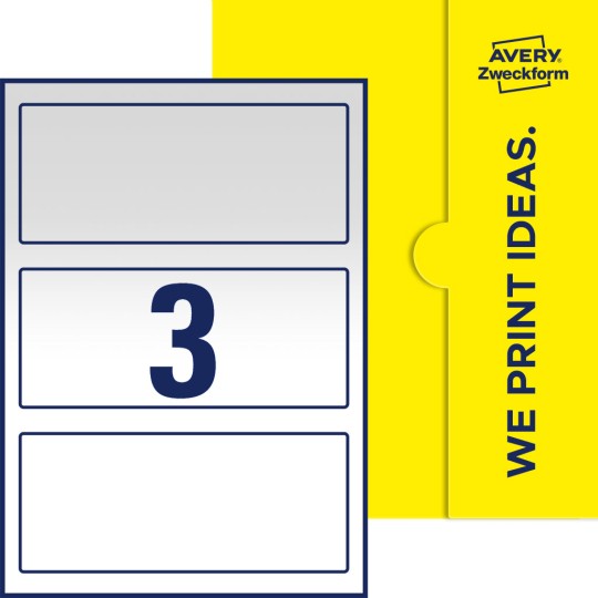 3 stk. etiketter per ark