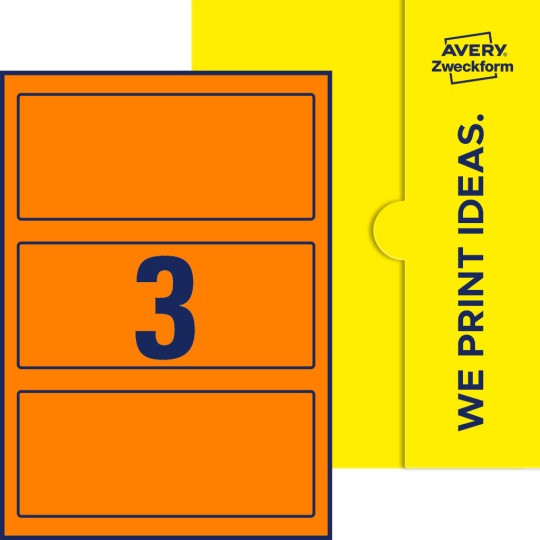 3 stk. etiketter per ark