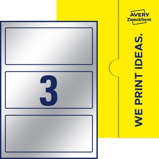 3 stk. etiketter per ark