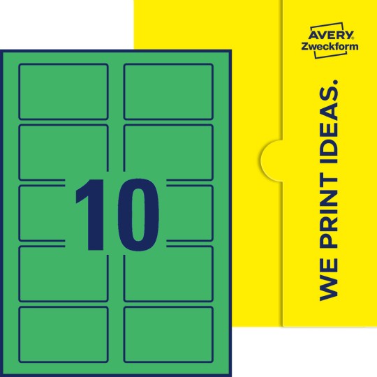10 stk. etiketter per ark