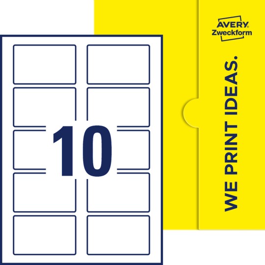 10 stk. etiketter per ark