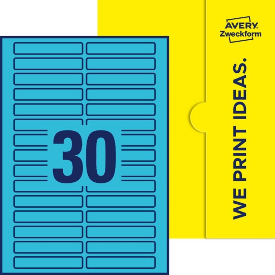 30 stk. etiketter per ark