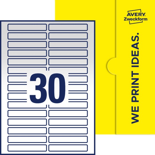30 stk. etiketter per ark