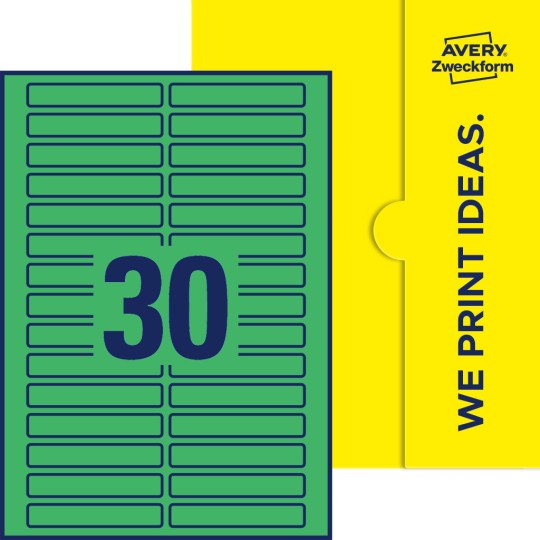 30 stk. etiketter per ark
