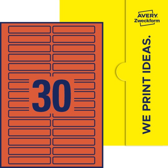30 stk. etiketter per ark