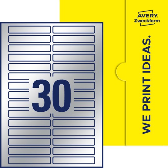 30 stk. etiketter per ark