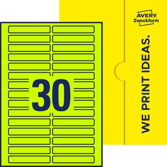 30 stk. etiketter per ark