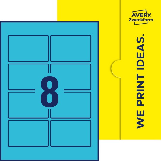 8 stk. etiketter per ark