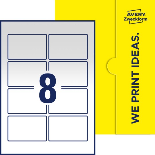 8 stk. etiketter per ark