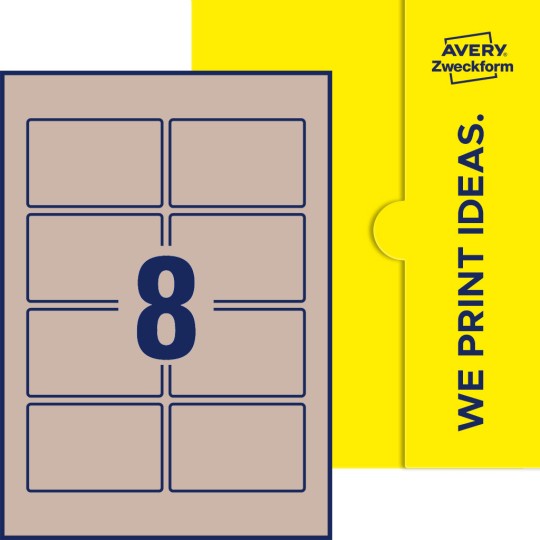 8 stk. etiketter per ark