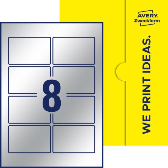 8 stk. etiketter per ark