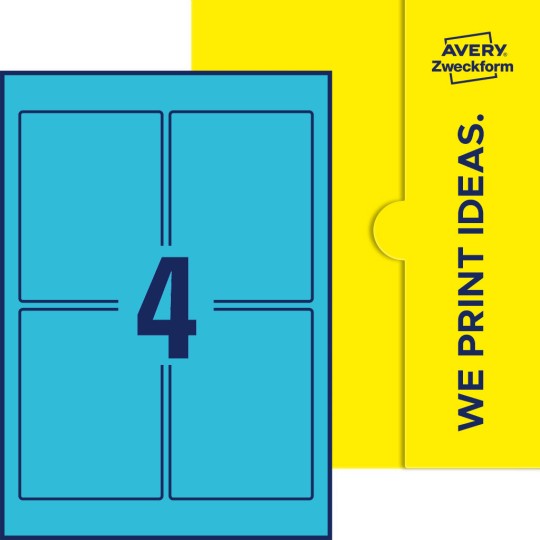 4 stk. etiketter per ark