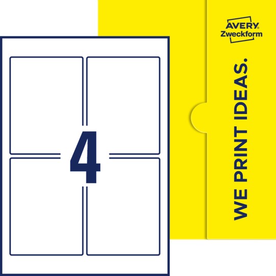 4 stk. etiketter per ark