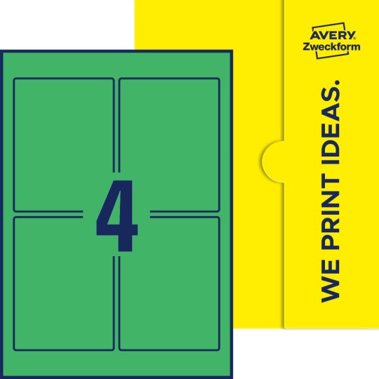 4 stk. etiketter per ark