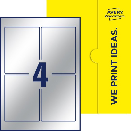 4 stk. etiketter per ark