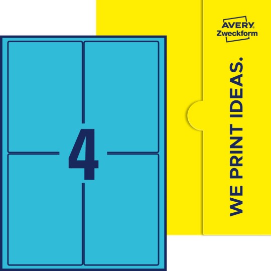4 stk. etiketter per ark