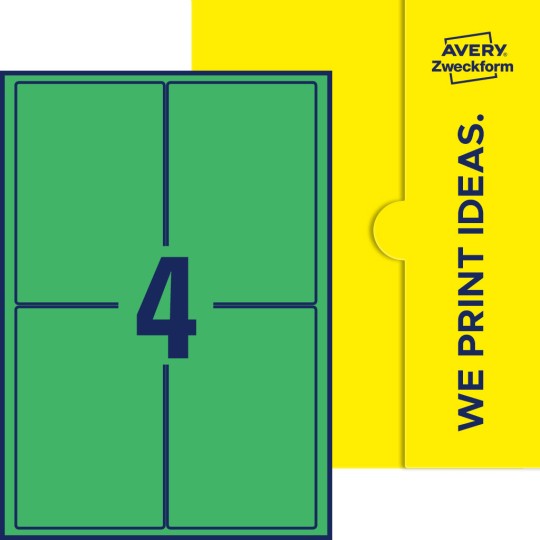 4 stk. etiketter per ark