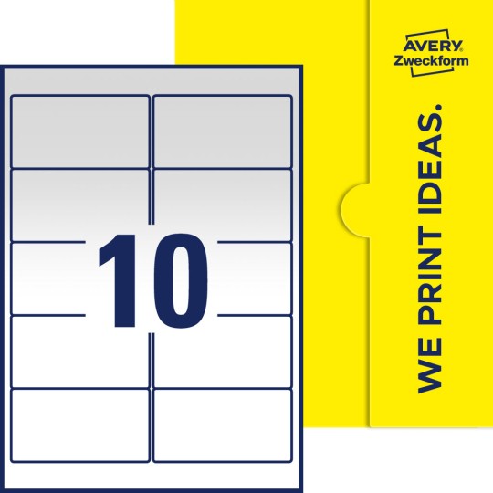 10 stk. etiketter per ark
