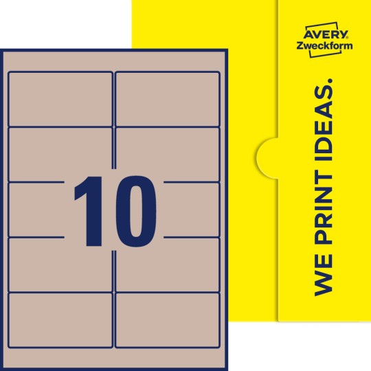 10 stk. etiketter per ark