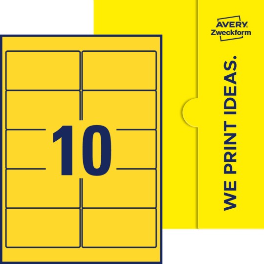 10 stk. etiketter per ark