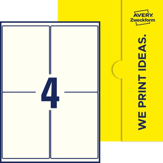 4 stk. etiketter per ark