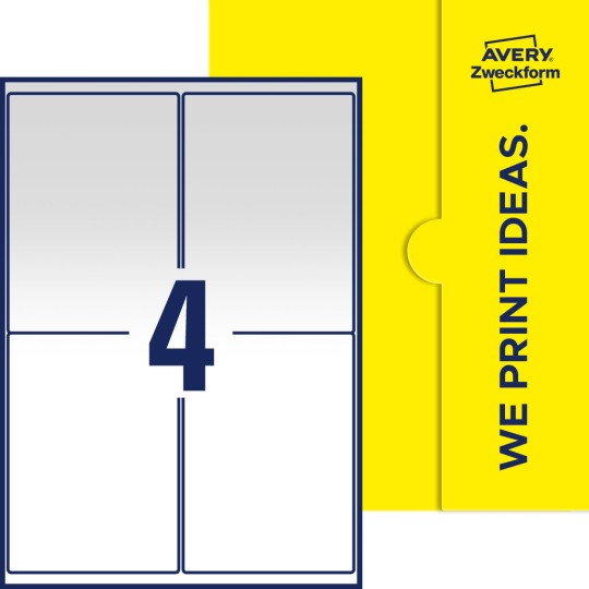 4 stk. etiketter per ark