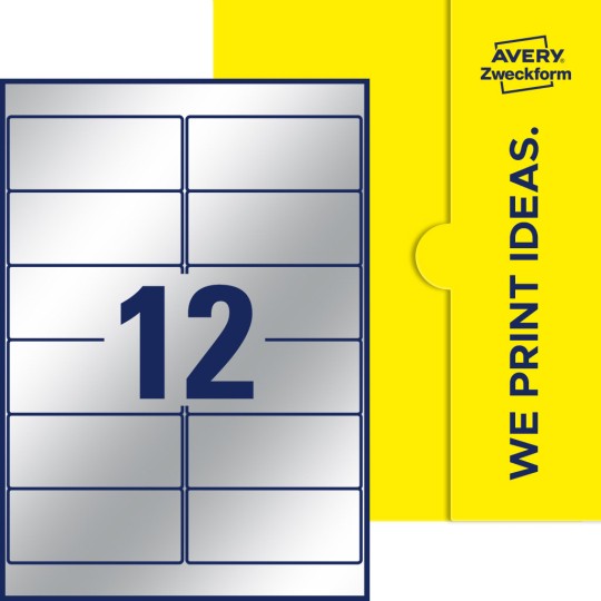 12 stk. etiketter per ark