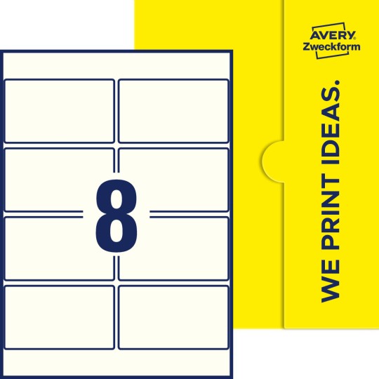 18 stk. etiketter per ark