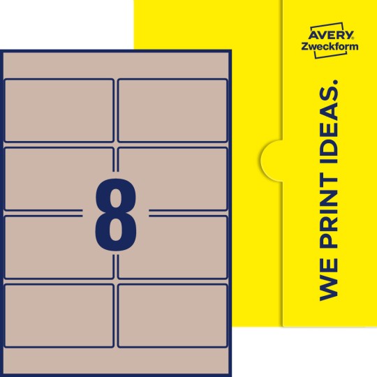 18 stk. etiketter per ark