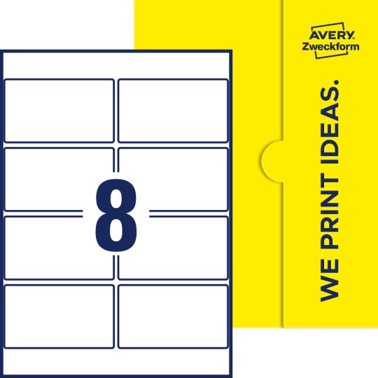 18 stk. etiketter per ark
