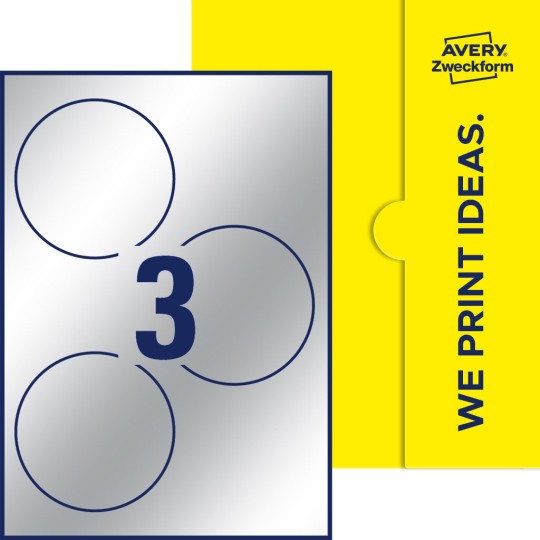 3 stk. etiketter per ark