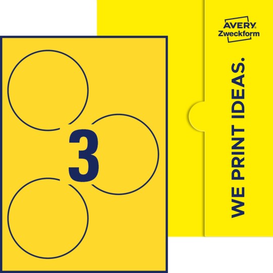 3 stk. etiketter per ark