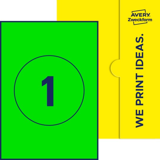 1 stk. etiketter per ark
