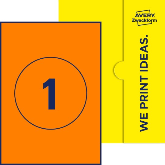 1 stk. etiketter per ark