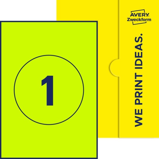 1 stk. etiketter per ark