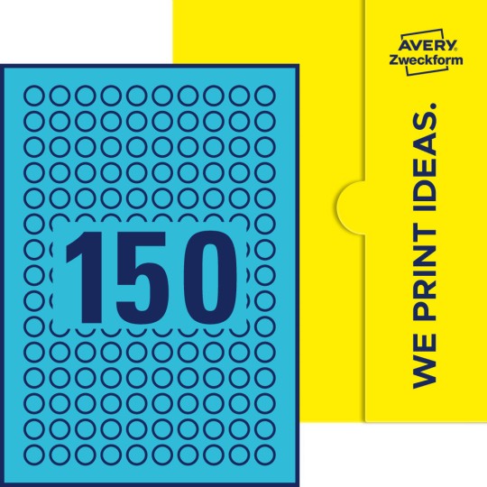 150 stk. etiketter per ark