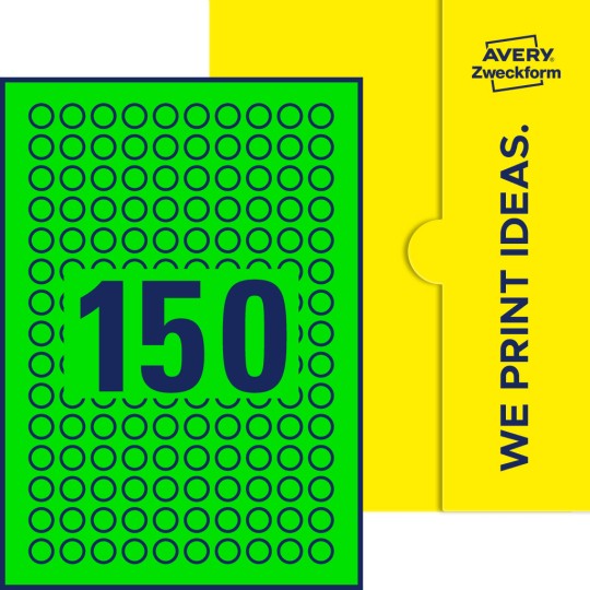 150 stk. etiketter per ark