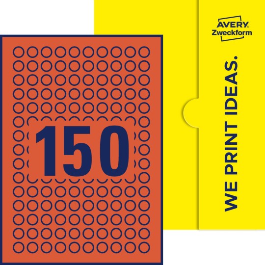150 stk. etiketter per ark