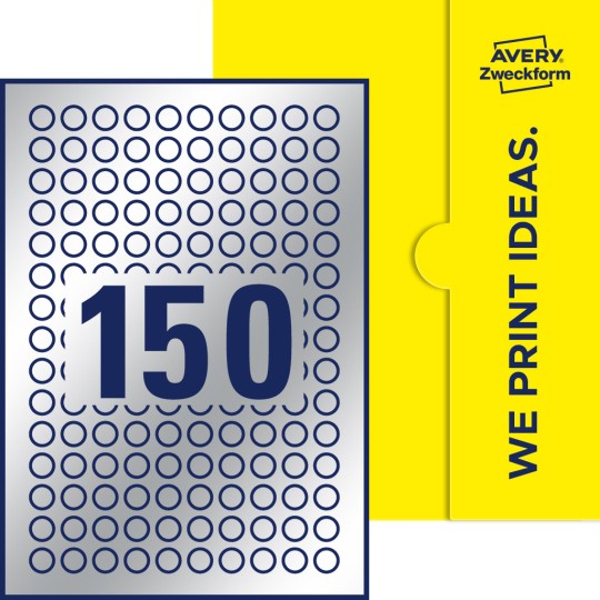 150 stk. etiketter per ark